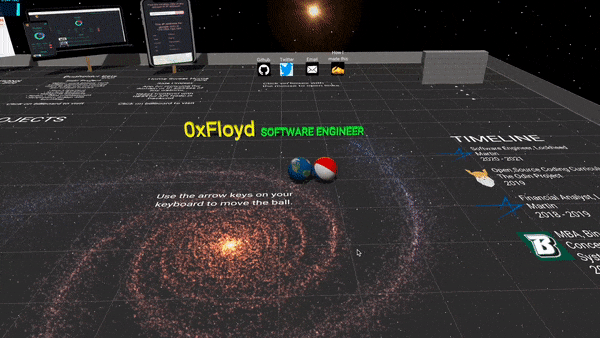 Create an interactive, 3D portfolio website!